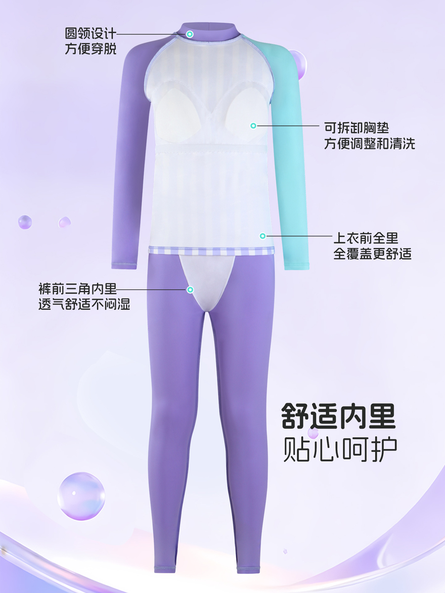 86U769,女童分体防晒泳衣,picture4
